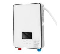 Chauffe-eau instantané de cuisine - 220 V - 6,5 kW - Réservoir d'eau chaude - 30-55 °C - Chauffe-eau électrique suspendu avec kit de douche pour cuisine, salle de bain