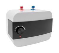 Chauffe-eau Instantané Électrique 1500W, Mini Chauffe-eau 6L avec Tuyau, Régulation Température 0-65°C,LED clair, Économique et Compact, pour Lavabo Cuisine Salle de Bain