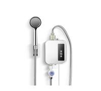 Chauffe Eau Instantané Electrique, 3500W Chauffe-eau Électrique Instantané Cuisine Salle De Bains 3S Chauffage Robinet D'eau Sans Réservoir Affichage De La Température Chauffage Douche pour douche sal