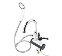 Chauffe Eau instantané Electrique, Robinet de température Réchauffeur de Cuisine affichage instantané du robinet de chauffage du distributeur d'eau chaude et froide + pomme de douche EU