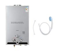 Chauffe Eau Instantané Électrique Sans Réservoir à Gaz Propane, 6 Litres, Évacuation Automatique, Affichage Numérique, Pour Camping