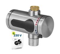 Chauffe-eau instantané - Hoberg - 3600 W - Acier inoxydable - Installation murale - LED affichage température