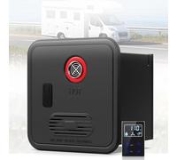 Chauffe-Eau Instantané Pour Camping-Car, Sans Réservoir Propane 55 000 Btu, Débit Continu 3,9 Gpm (14,8 L/Min), Télécommande Incluse, 12v Dc, Porte 16 X 16 Pouces(Black,Without Shower)