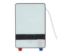 Chauffe-eau instantané pour douche, chauffe-eau électrique instantané, 6500 W, sans réservoir, eau chaude instantanée pour salle de bain et douche, chauffe-eau électrique pour salle de bain 30-55 ℃