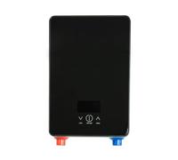 Chauffe-eau Instantané Sans Réservoir 6500w, Thermostat À Induction, Chauffage Électrique Intelligent Tactile, Douche Automatique Salle de bain à domicile(All Black)