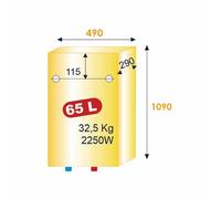 Chauffe-eau Malicio 3 connecté - Blanc 65L