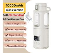 Chauffe-eau portable pour bébé,chauffe-biSantos sans fil,chauffage et charge rapides,batterie,voyage au lait - Type GJ01A With EU Plug-USB