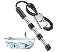 Chauffe-eau Portable, Thermoplongeur Électrique 2000 W, Chauffe-eau Submersible Avec Affichage Numérique De La Température, Protection En Acier Inoxydable 304, Arrêt Programmé, For Spa