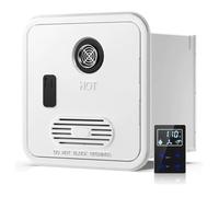 Chauffe-eau pour camping-car, 55 000 BTU sans réservoir avec télécommande, système d'eau chaude instantanée à la demande avec porte de 38,1 x 38,1 cm, pour camping-cars, camping-cars et remorques de