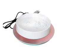 Chauffe-eau pour volaille, base chauffée, chauffe-eau pour volaille, base chauffée avec thermostat - Pour l'hiver, poulailler, chauffe-eau pour poules, écurie, mangeoire solaire F