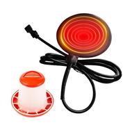 Chauffe-Eau pour Volaille, Base en Silicone 20W avec cordon de 180 cm, Base Chauffante pour Abreuvoir avec Thermostat, Maintient l’Eau Liquide en Hiver, Idéal pour Poules, Canards et Oiseaux de Ferme