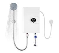 Chauffe-Eau,Réchauffeur de douche à affichage numérique - Chauffe-Eau Instantané Électrique - Pour Camping-Car Cuisine Salle De Bain Piscine Extérieur Intérieur