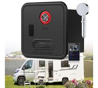 Chauffe-eau sans réservoir, gaz propane instantané à la demande, DC 12 V, 55 000 BTU, 3,9 GPM, compatible avec les véhicules récréatifs et les camping-cars, sortie d'eau avant