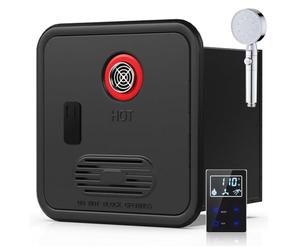 Chauffe-eau sans réservoir pour camping-car avec télécommande, gaz propane instantané pour eau chaude à la demande, fonctionnement DC 12 V, compatible haute altitude, idéal pour les douches de