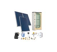 Chauffe-eau solaire : 3 capteurs solaires toiture inclinée + ballon ECS 300L double échangeur - - PSOLECSP33