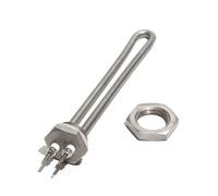 Chauffe-eau solaire à Immersion DN25 304SUS, 1 pouce, avec écrou/filetage, basse tension 12V/24V/48V, 300W/600W, élément chauffant électrique, 1 pièce(Gold,1 INCH NPT 48V_600W 200MM 304SUS)