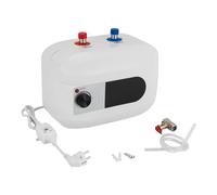 Chauffe-eau sous évier - Chauffe-eau résistant à la pression - 6 l - 1500 W - Trois fonctions de protection - Chauffe-eau 30 à 65 °C - Pour lavabo, cuisine et salle de bain