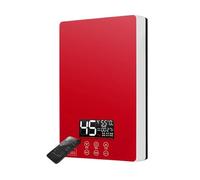 Chauffe-eau Thermostatique Électrique 7000W, Télécommande, Chauffage Instantané, Étanche, Sans Réservoir, For Douche Et Bain,Protections de sécurité(6000W,Intelligent Red)
