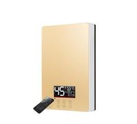Chauffe-eau Thermostatique Électrique 7000W, Télécommande, Chauffage Instantané, Étanche, Sans Réservoir, For Douche Et Bain,Protections de sécurité(6000W,Ingelligent Golden)