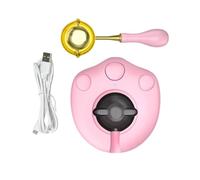 Chauffe- Électrique Patte De Chat - USB | Fondoir À Cuillère À Double | Kit Compact De Fusion De De Patte De Chat Alimenté Par USB De 3,54 X 3,07 Pouces Avec Cuillère À Double Bec Et Câble