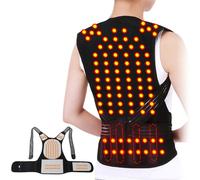 Chauffe-épaules Auto-Chauffant, Supports Lombaires Gilet Auto-Chauffant, Thérapie Magnétique Correcteur de Posture Gilet Dos, Soulagement de la Douleur,Thérapie Chauffante,Gilet d'épaule,Lombaire,XL