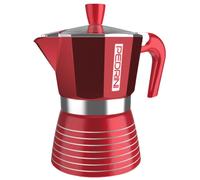 CHAUFFE-ESPRESSO Aluminium pour 3 tasses Machine à espresso PEDRINI INFINITY RED