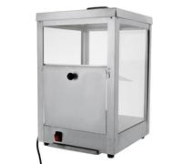 Chauffe-frites 35 l - Appareil de maintien au chaud pour gastronomie - Vitrine chauffante avec éclairage - 55 °C - 305 W 220 V - Vitrine de maintien au chaud - En acier inoxydable - Pour cinéma