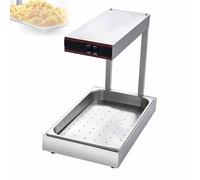 Chauffe-Frites 650 W avec Éclairage Intégré, Plage De Température De Fonctionnement De 30 À 110 °c, Conception Démontable pour Hôtels, Restaurants, Cantines Et Stands De Restauration Rapide.