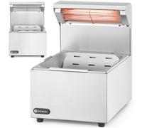 Chauffe-frites avec lampe chauffante GN 1/2 400 W