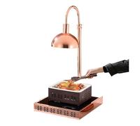 Chauffe-Frites Électrique avec Lampe Chauffante for Aliments Commerciaux, Chauffe-Plats Autonome for Fêtes, Buffet De Restaurant Chauffage Longue DuréE(Single Lamp)