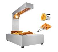 VEVOR Chauffe-Frites Commercial 750 W 605x343 mm Lampe Chauffe-Plat en Inox Température 40-50 ℃ avec Pince pour Maintien au Chaud Pizza Poulet Frit Hamburger Aliments Buffet Cuisine Restaurant Stand