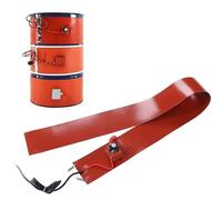 Chauffe-fût En Métal, Bande Chauffante Pour Baril 55 Gallons, Thermostat Réglable 30°C-150°C, Ceinture Chauffante De Fûts De Graisse En Silicone Haute Efficacité(970x120mm)