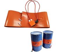 Chauffe-Fût en Métal, Ceinture Chauffante Électrique en Silicone pour Fût D'Huile, Chauffe-Fût en Silicone, Chauffe-Fût Électrique, Chauffe-Fût Réglable (30 L, 900 X 250 Cm, 1 000 W, Couleur Numériqu