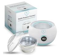 Chauffe-gel et huile de massage électrique multi-usages, fondoir à cire, avec pot de chauffage en aluminium 500ml, bouton de réglage de la température de 35°C à 125°C, avec écran LCD
