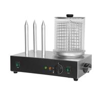 Chauffe hot dog électrique 3 plots - 3 plots inox - 0,7 kW - 230 V monophasé - Bol 200 mm