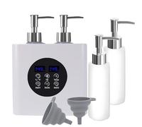Chauffe-huile de massage à double base, chauffe-lotion professionnel, chauffe-crème, chauffe-bouteille d'huile, thermostat automatique, pour salon, salon de coiffure, maison, avec quatre distributeurs
