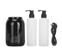Chauffe-huile de massage avec ABS, écran LED et contrôle tactile, pour huile de massage et huiles essentielles, prise européenne, lot de 2 bouteilles, 110-240 V (EU) (noir)