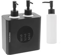 Chauffe-huile de massage, design double bouteille, technologie de chauffage rapide, noir