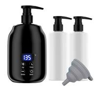 Chauffe-huile de massage pour spa Huile de massage Distributeur de 2 bouteilles et chauffe-lotion Chauffe-biberon en gel Chauffe-biberon de salon Chauffe-biberon d'huile de massage (Noir)