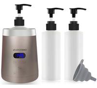 Chauffe-huile pour massage, chauffe-huiles essentielles, avec deux distributeurs de bouteilles de lotion, température réglable de 30 °C à 65 °C, convient pour salon, salon de beauté, massage à
