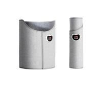 Chauffe jambes et chauffe-pieds pliable sous le bureau Chauffage d'appoint portable pour le bureau et la maison Chauffage de table silencieux pour travailler étudier(Grey)