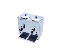 Chauffe Lait Distributeur Inox 5 + 5 L