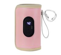 Chauffe-lait - Housse Thermique En Cuir Velours Aluminium, Portable Alimenté Par USB Type-C, Lait Chaud Rapide Pour Les Tout-petits, Les Nourrissons, Le Dernier Réglage De Mémoire Permet De Gagner Du