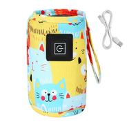 Chauffe-lait maternel, portable, poche chauffe-biberon, alimentation USB, léger, 29,5 x 13,7 x 1 cm, pour décongeler et réchauffer le lait de bébé
