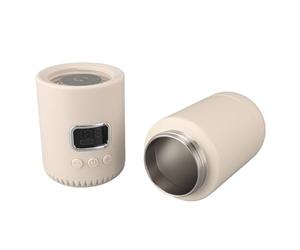 Chauffe-Lait Portable avec Thermostat, Grande capacité, Régulateur de Lait, en Acier Inoxydable, sans Fil, 55 °C, pour Brassage du Lait de bébé, Chauffe-boissons en Cire