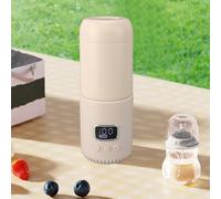 Chauffe-lait Portable pour Voyage, Chauffe-biberon sans Fil avec Batterie de 18 000 MAh, capacité de 400 Ml, Température Maximale jusqu'à 55℃, Chauffage Rapide pour le Préparations