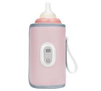 Chauffe-lait pour bébé - Boîtier chauffant - Chauffe-biberon portable avec affichage numérique - Pour garçon fille maman papa parent eau chaude chambre d'enfant long voyage temps froid