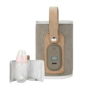 Chauffe-lait pour bébé : bouteille portable réglable, contrôle du manchon de chauffage Contrôle de la température à écran numérique | Couverture isolée avec alimentation USB qui maintient les boissons