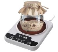 Chauffe Levain Précis 21-38°C, Tapis Chauffant pour Levain avec Minuterie 12H, Contrôle de Température Réglable, Kit de Levain, Accessoire Réutilisable pour Fermentation et Pâtisserie Maison