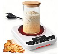 Chauffe-levain - Régulation précise de la température de 1 °C (21-38 °C) - Tapis chauffant pour levain avec minuterie de 12 heures et fonction mémoire - Chauffe-levain - Idéal pour la cuisson du pain